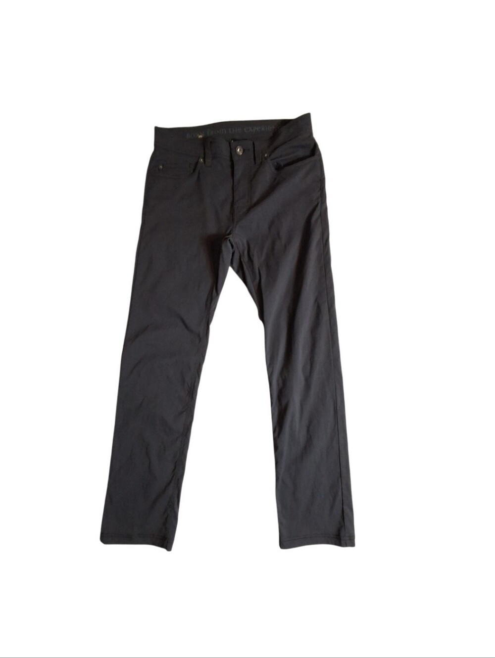 prAna Brion Pants Mens 30x30 Gray Lightweight Quick Dry Outdoors Slim Fit